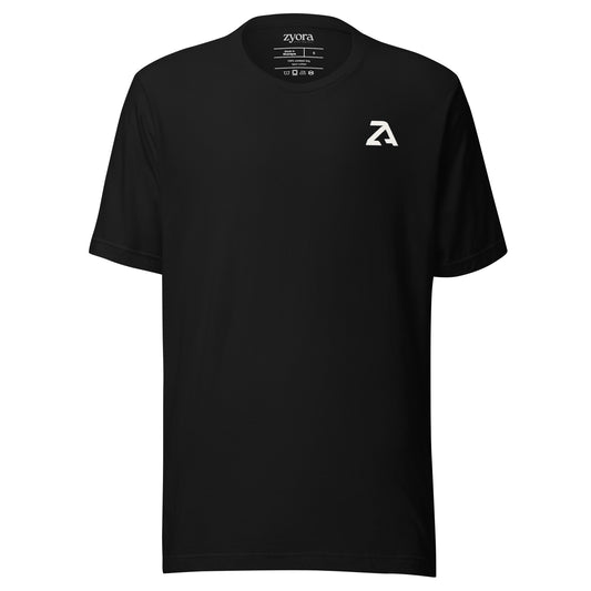 Unisex premium Christian tee with “The Only Way Is JESUS” design – front ZA design on premium tee -faith-based fashion and gift by Zyora Apparel.