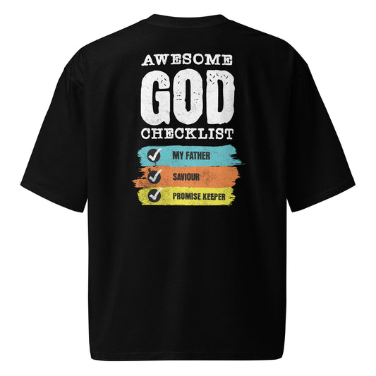 Awesome God - Oversized Premium heavyweight t-shirt