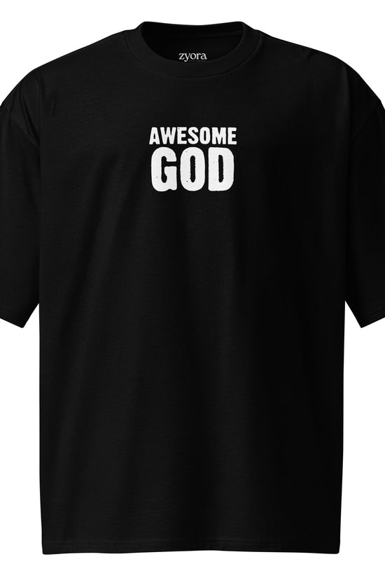 Awesome God - Oversized Premium heavyweight t-shirt