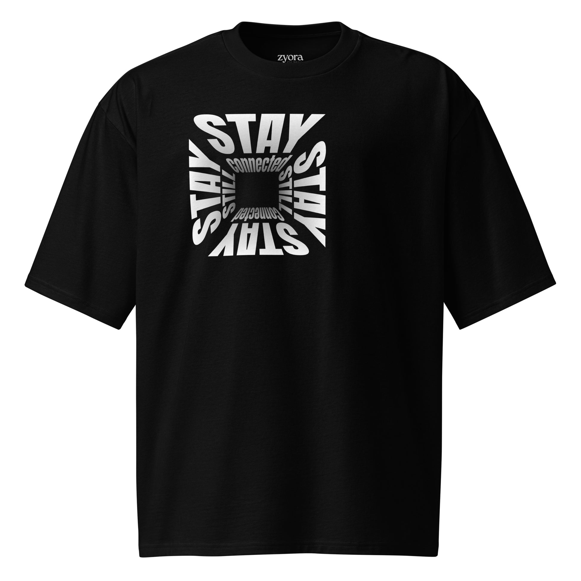 Stay Still Stay Connected  - Oversized Premium heavyweight Tee