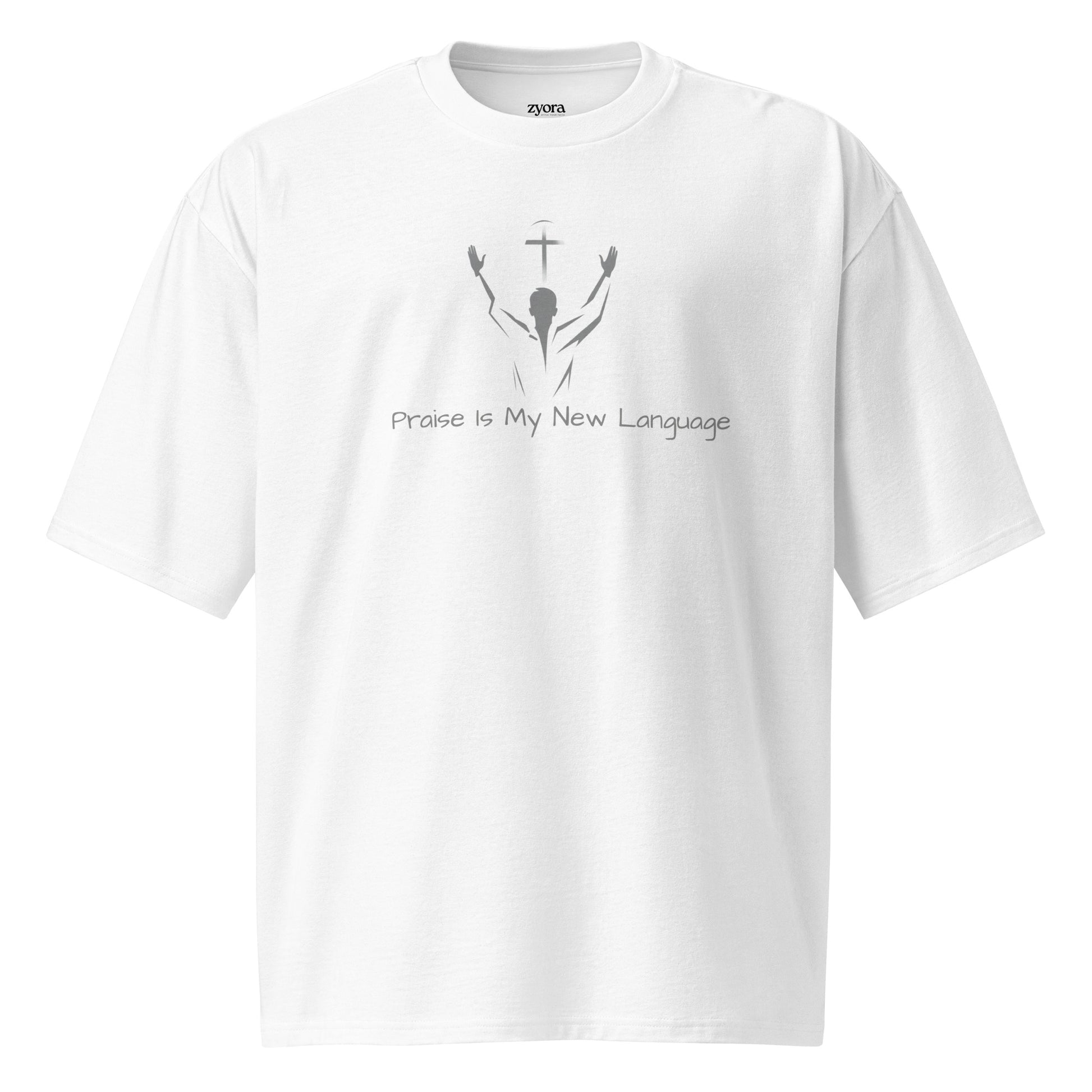 Praise Is My Language - Oversized Premium Heavyweight Tee