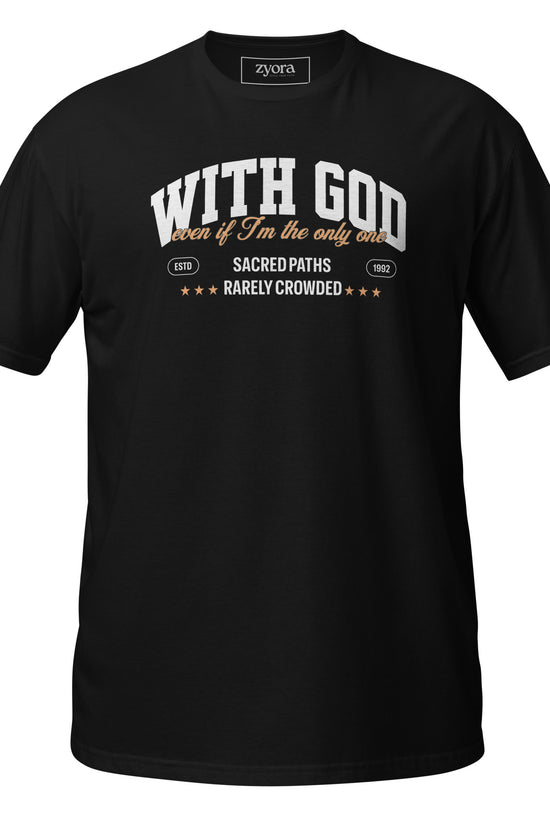 With God Christian t-shirt,Christian graphic tee, inspirational Christian gift