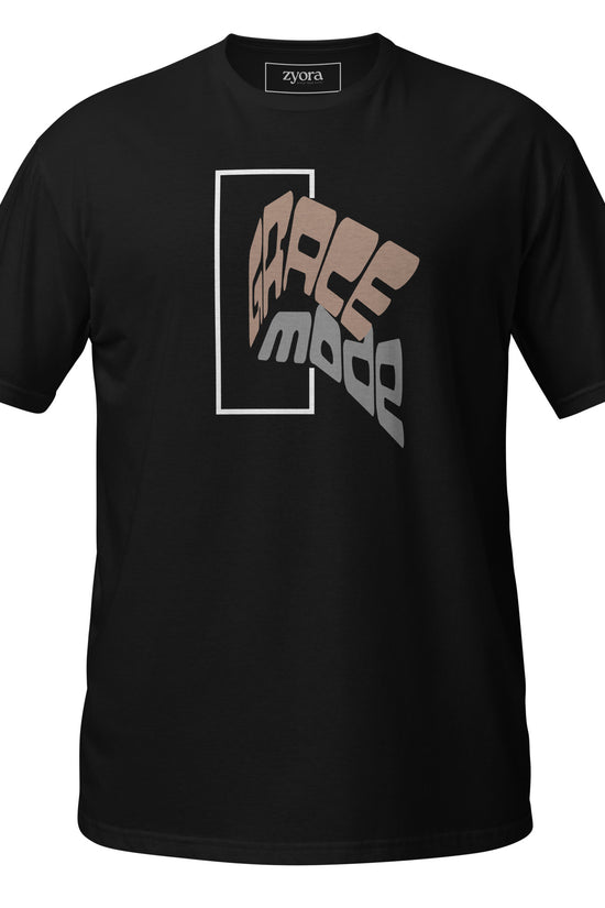 Unisex regular Christian tee with “Grace Mode” design – faith-based fashion and gift by Zyora Apparel.