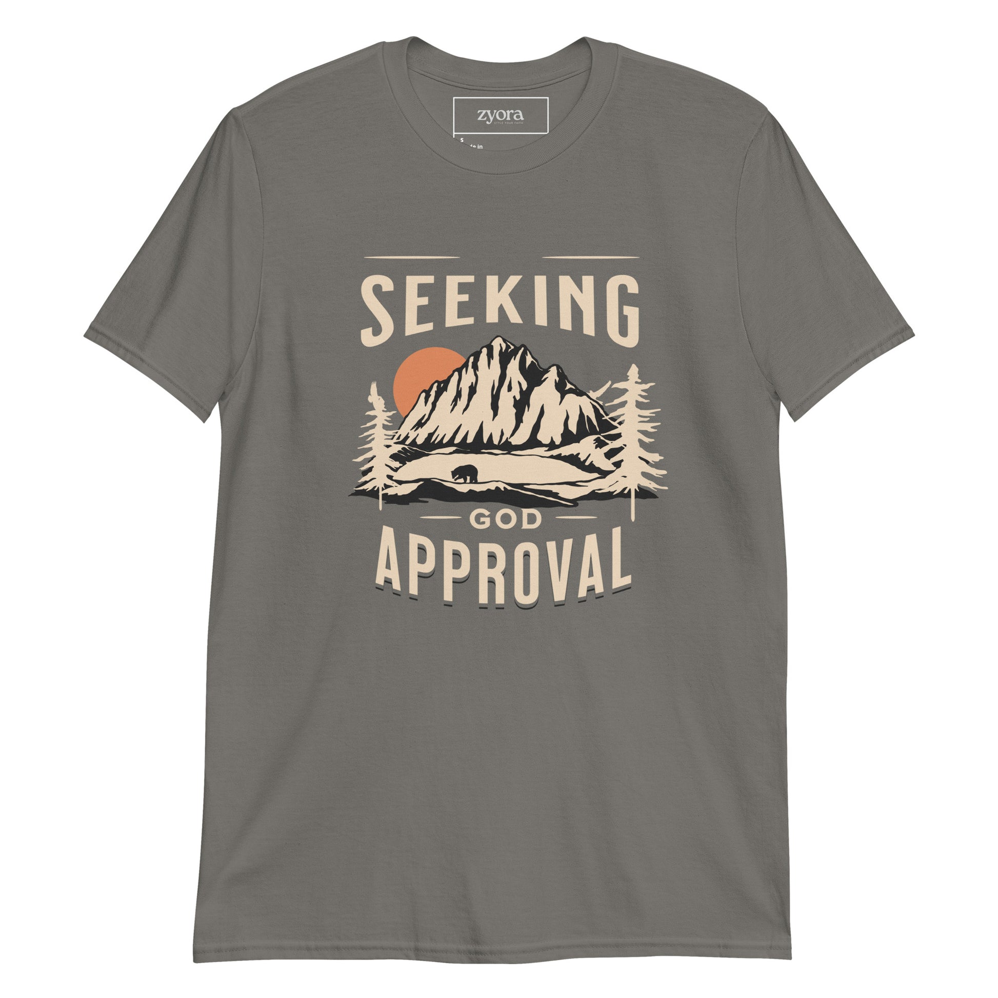 Seeking God’s Approval Christian graphic tee with Galatians 1:10 scripture – Faith-Based Gift – Zyora Apparel