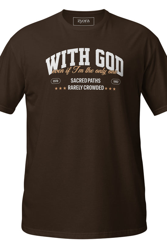 With God Christian t-shirt,Christian graphic tee, inspirational Christian gift