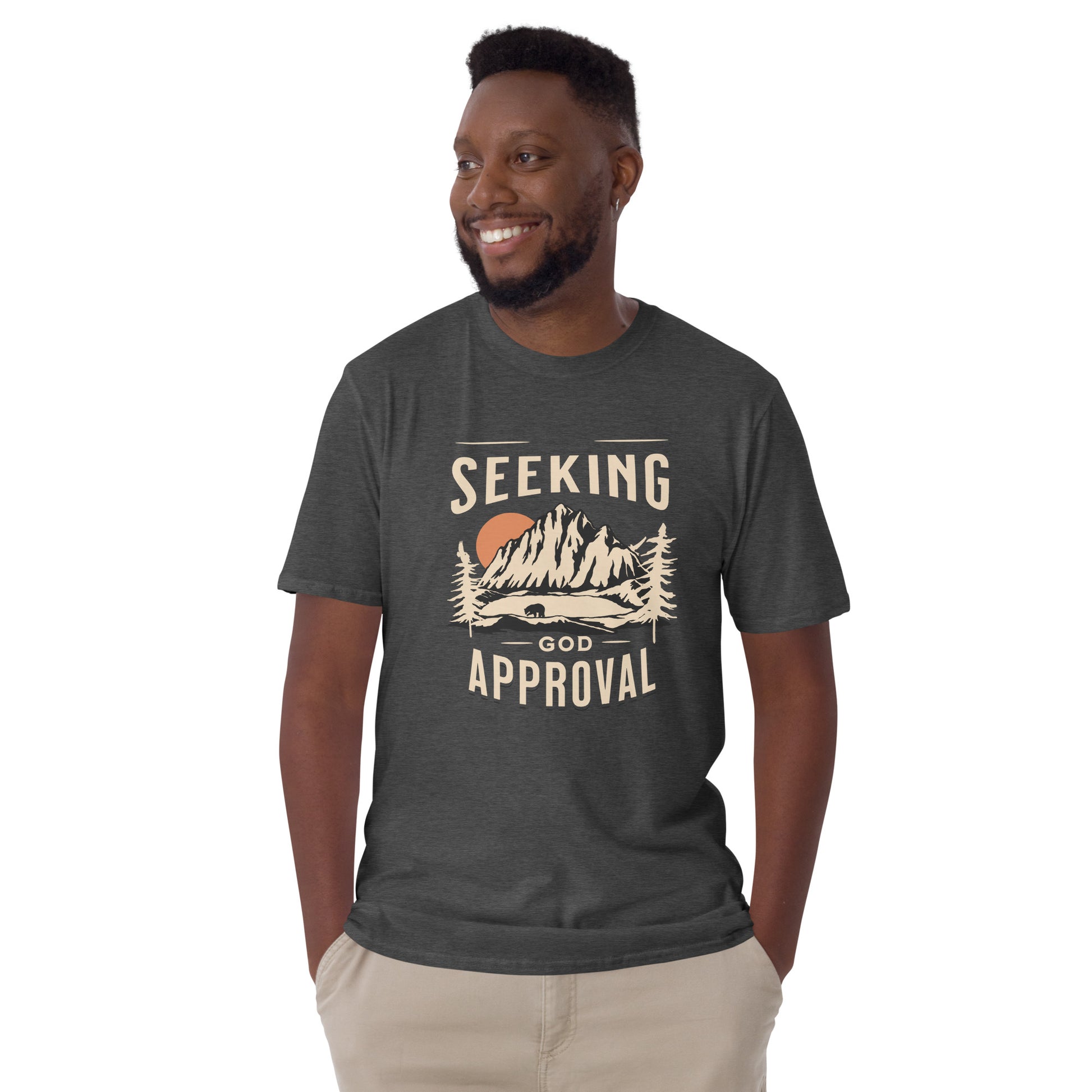 Seeking God’s Approval Christian graphic tee with Galatians 1:10 scripture – Faith-Based Gift – Zyora Apparel