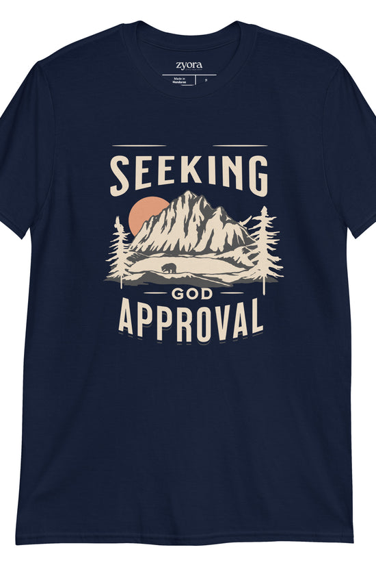 Seeking God’s Approval Christian graphic tee with Galatians 1:10 scripture – Faith-Based Gift – Zyora Apparel