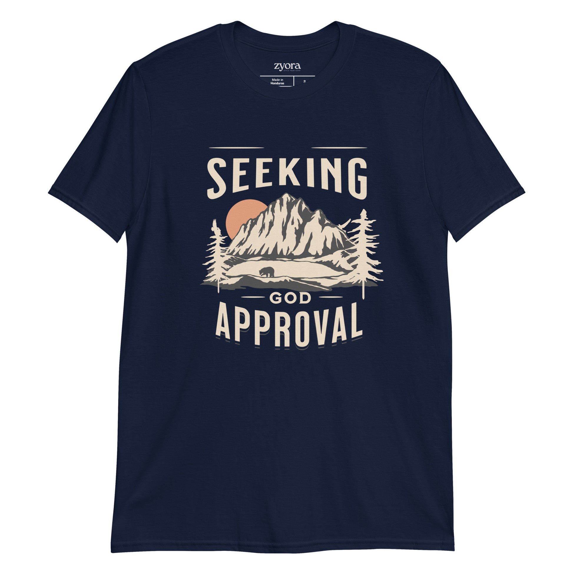 Seeking God’s Approval Christian graphic tee with Galatians 1:10 scripture – Faith-Based Gift – Zyora Apparel