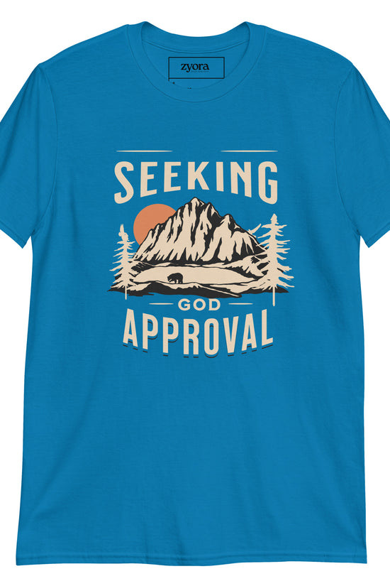 Seeking God’s Approval Christian graphic tee with Galatians 1:10 scripture – Faith-Based Gift – Zyora Apparel