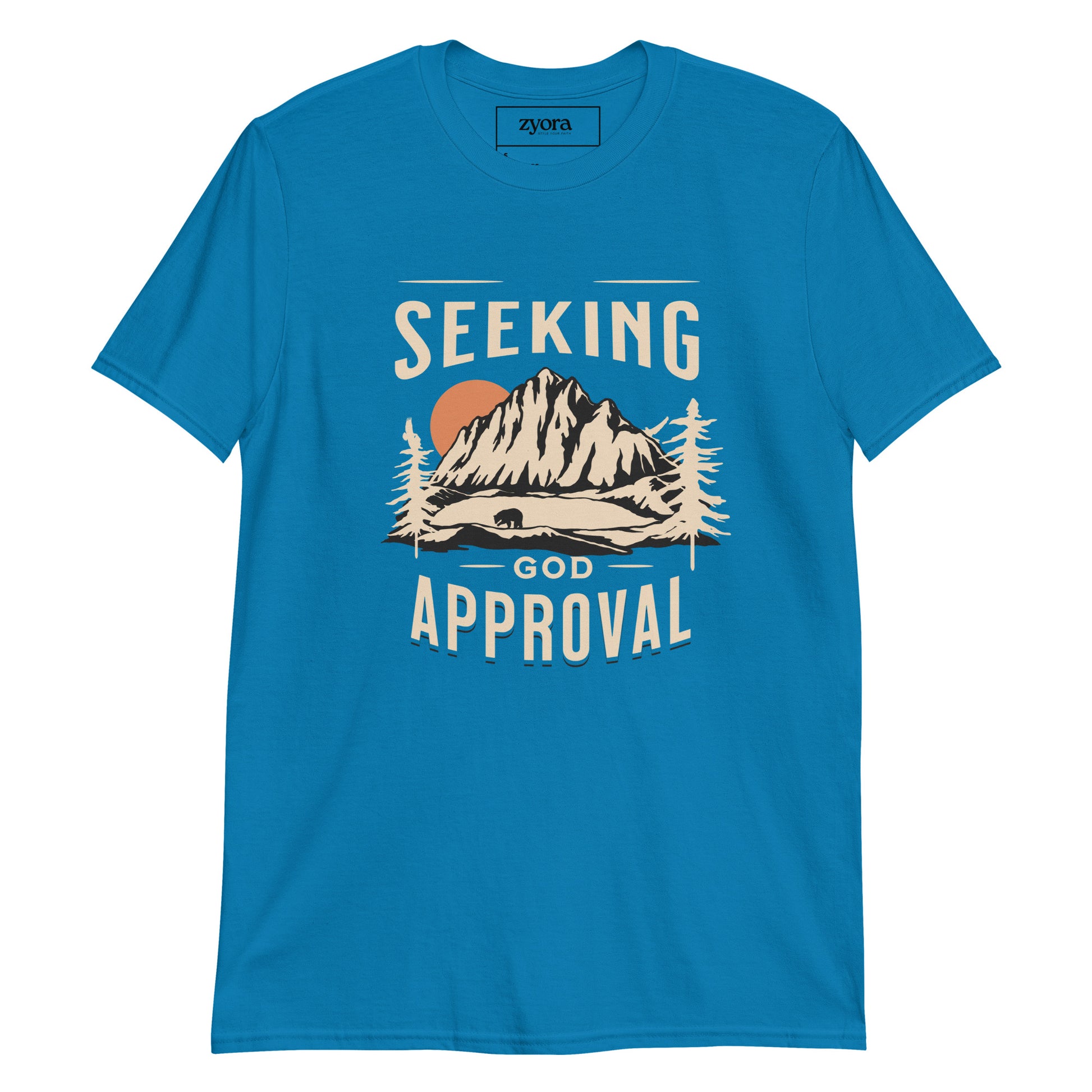 Seeking God’s Approval Christian graphic tee with Galatians 1:10 scripture – Faith-Based Gift – Zyora Apparel