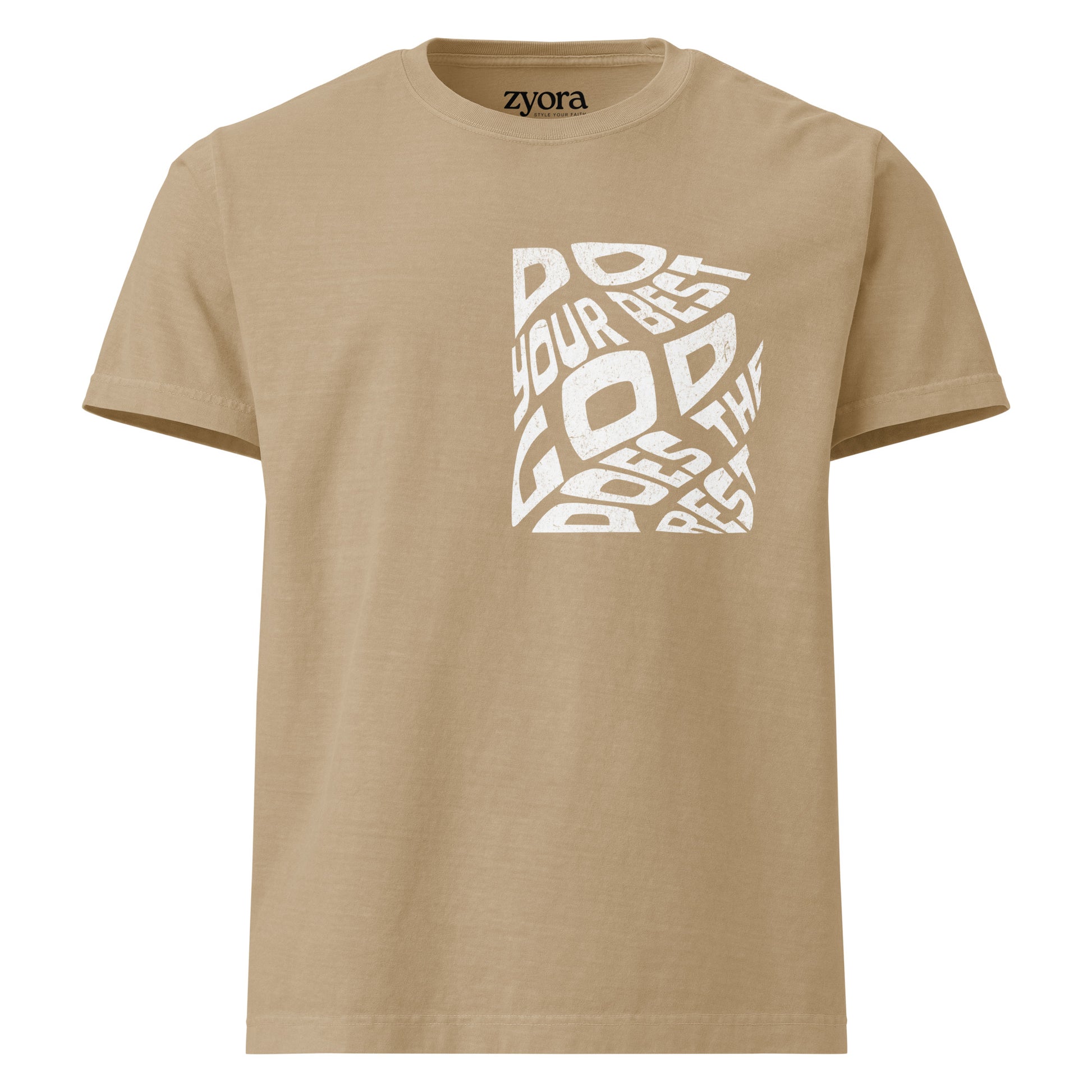 Do Your Best God Does The Rest - Unisex Vintage Washed Oversized Tee