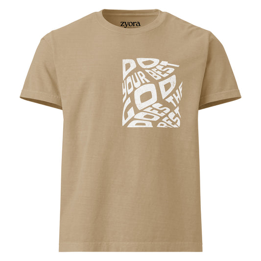 Do Your Best God Does The Rest - Unisex Vintage Washed Oversized Tee