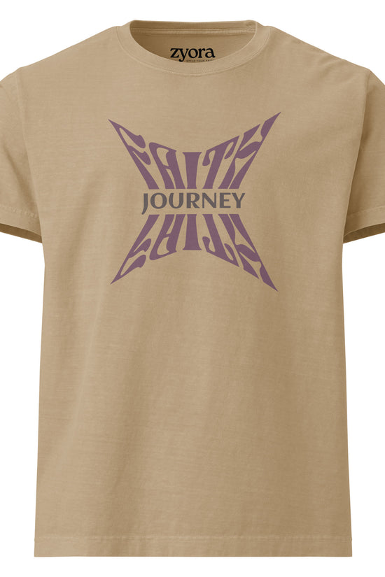 Faith Journey - Women Vintage Washed Oversized Tee