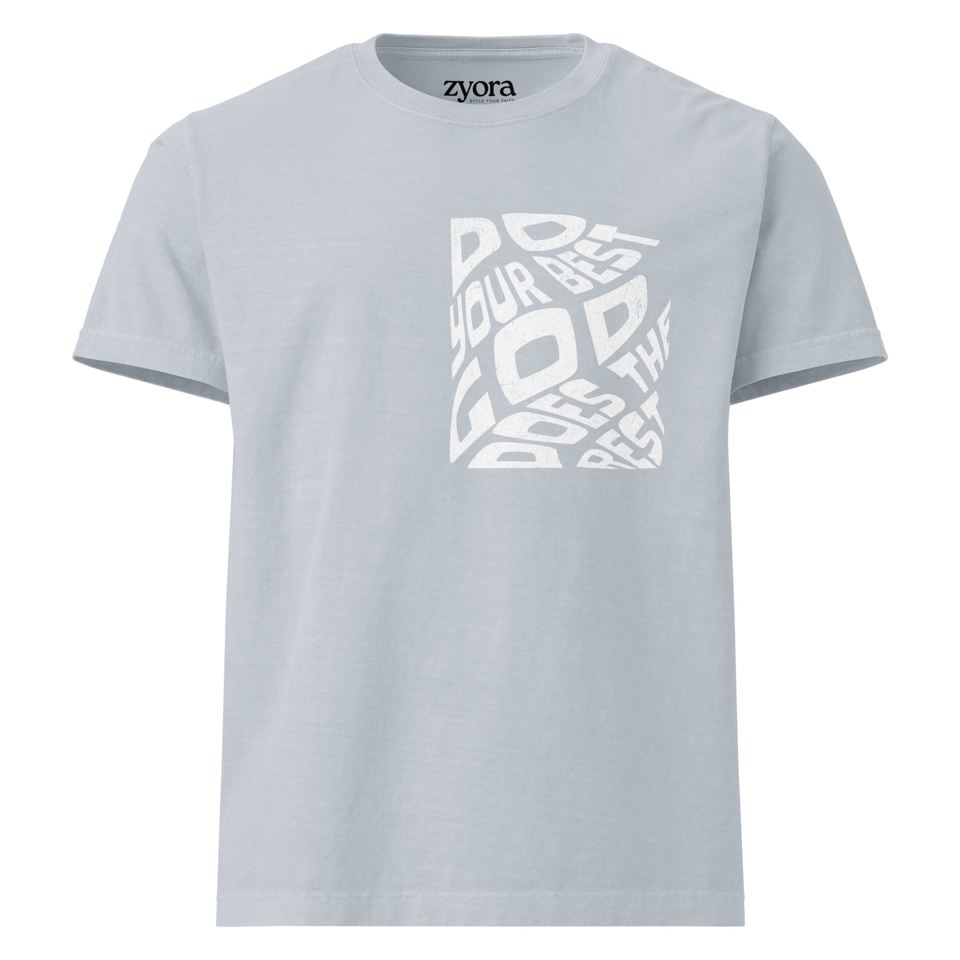 Do Your Best God Does The Rest - Unisex Vintage Washed Oversized Tee