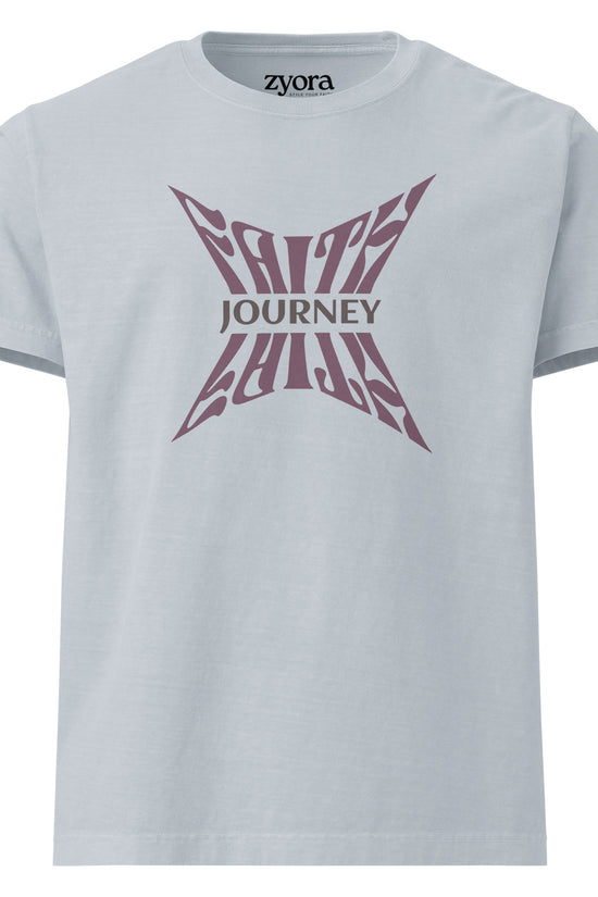 Faith Journey - Women Vintage Washed Oversized Tee