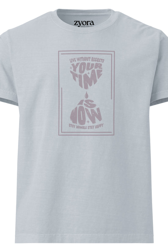 Your Time Is Now - Women Washed Premium Oversized Tee