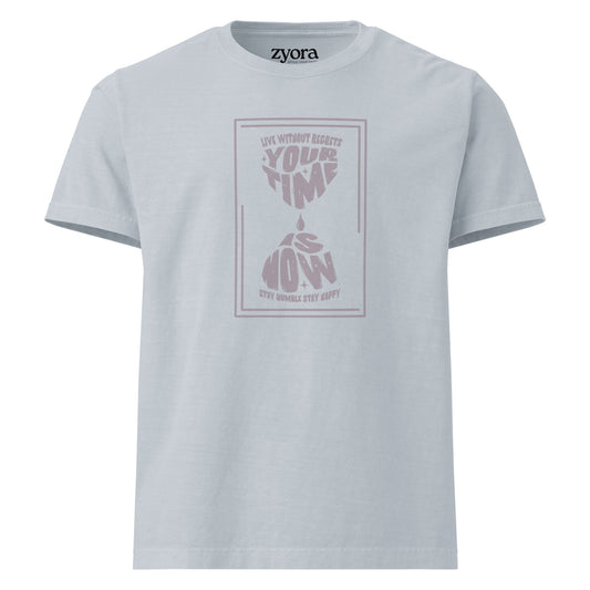 Your Time Is Now - Women Washed Premium Oversized Tee