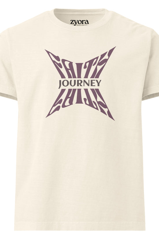 Faith Journey - Women Vintage Washed Oversized Tee