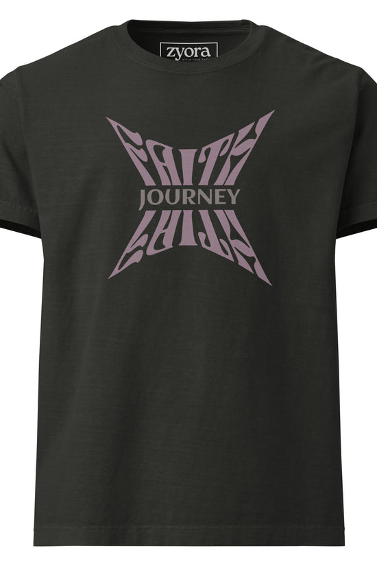 Faith Journey - Women Vintage Washed Oversized Tee