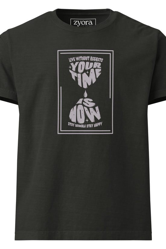 Your Time Is Now - Women Washed Premium Oversized Tee