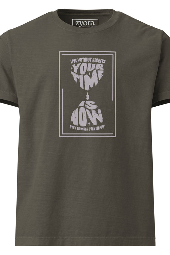 Your Time Is Now - Women Washed Premium Oversized Tee