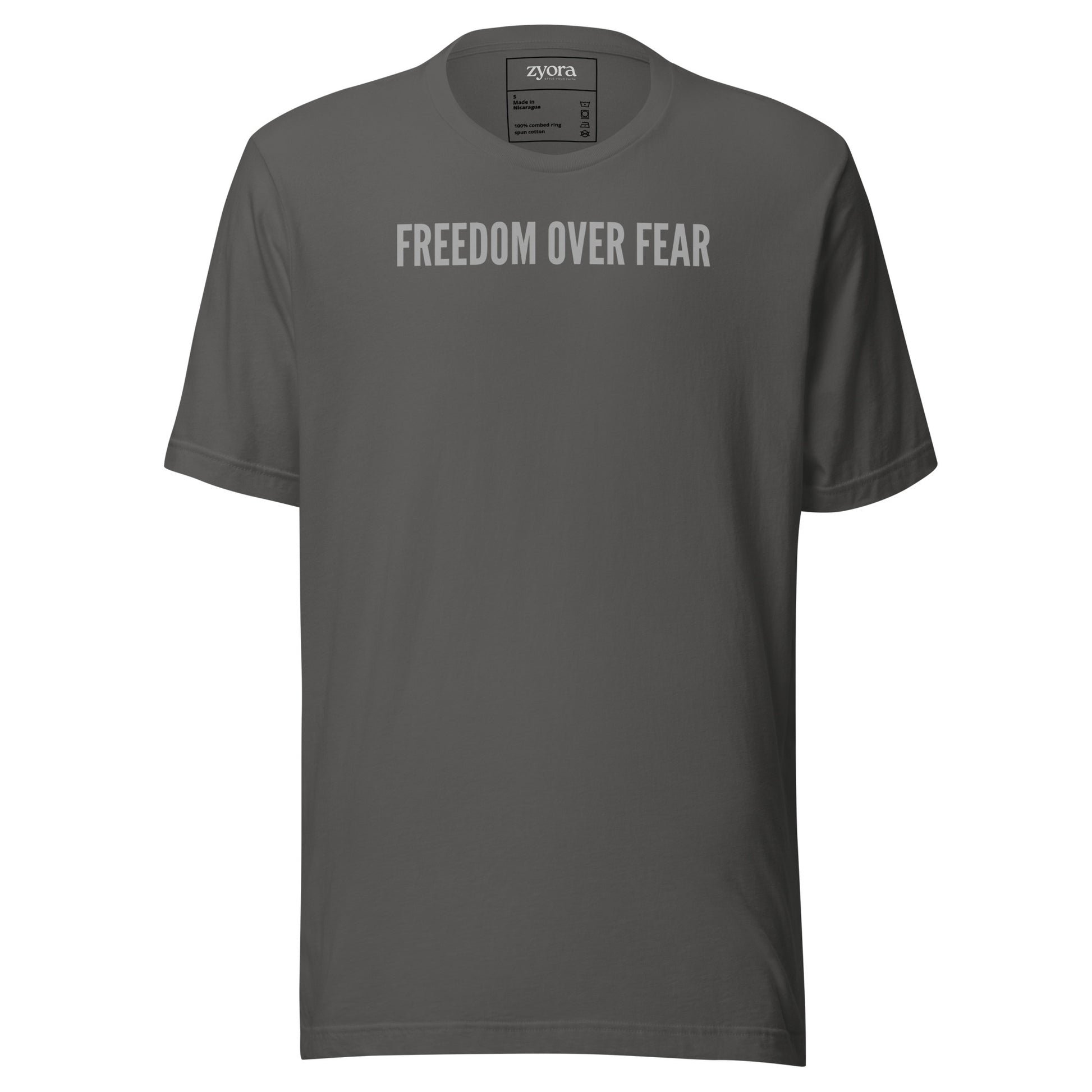 Freedom Over Fear Christian graphic tee – unisex t-shirt faith-based apparel