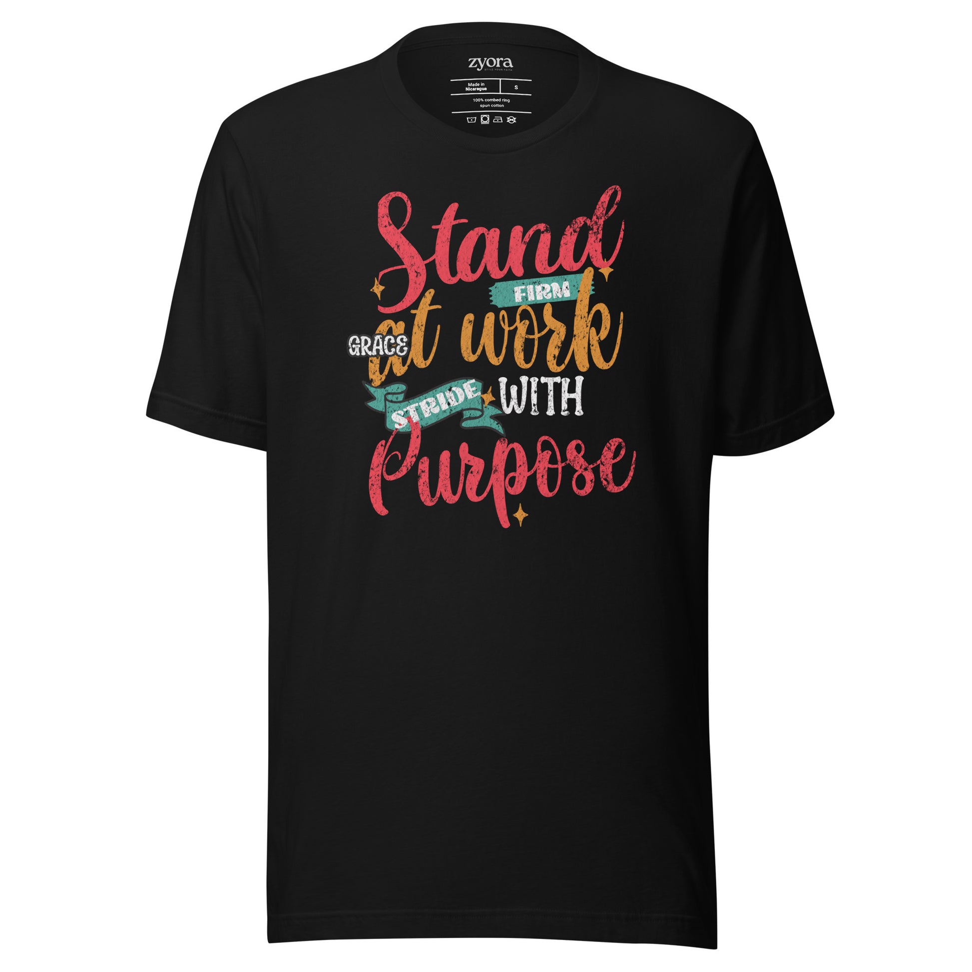 Stand Firm Grace at work Strive with purpose - Premium Unisex Tee