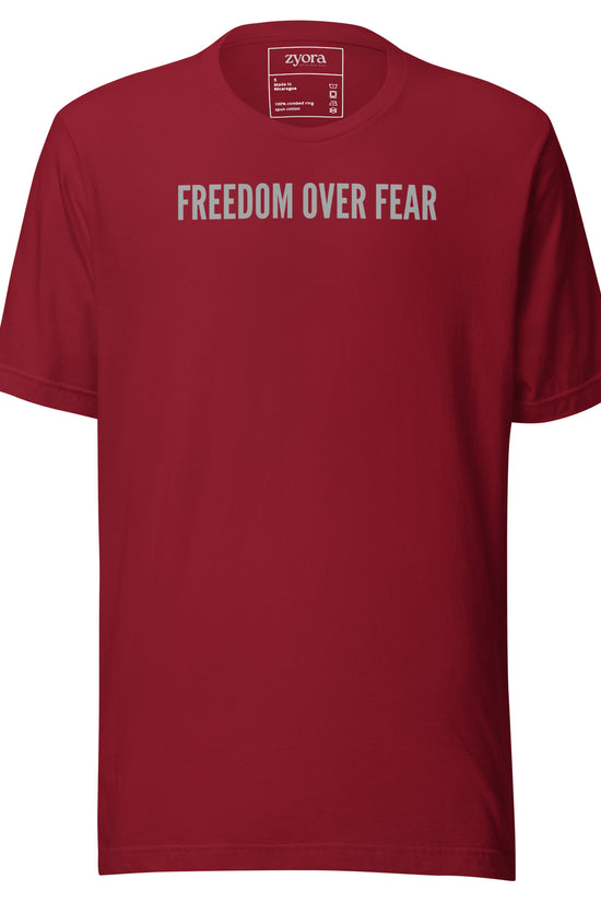 Freedom Over Fear Christian graphic tee – unisex t-shirt faith-based apparel
