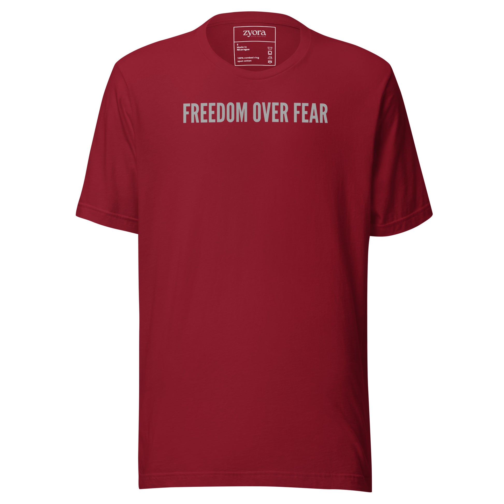 Freedom Over Fear Christian graphic tee – unisex t-shirt faith-based apparel