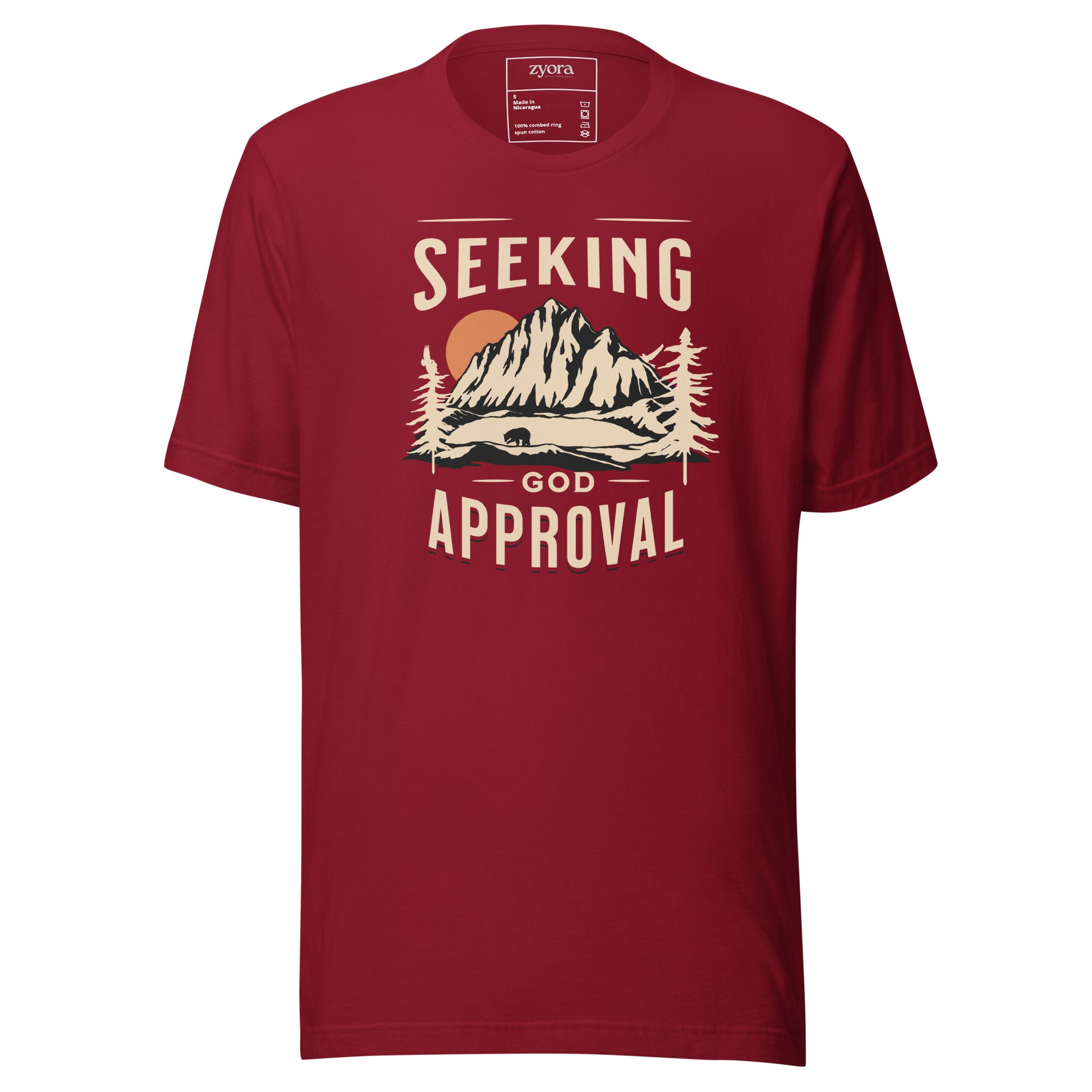 "Seeking GOD Approval Christian graphic tee - faith-based unisex t-shirt, scripture-inspired clothing, perfect Christian gift."