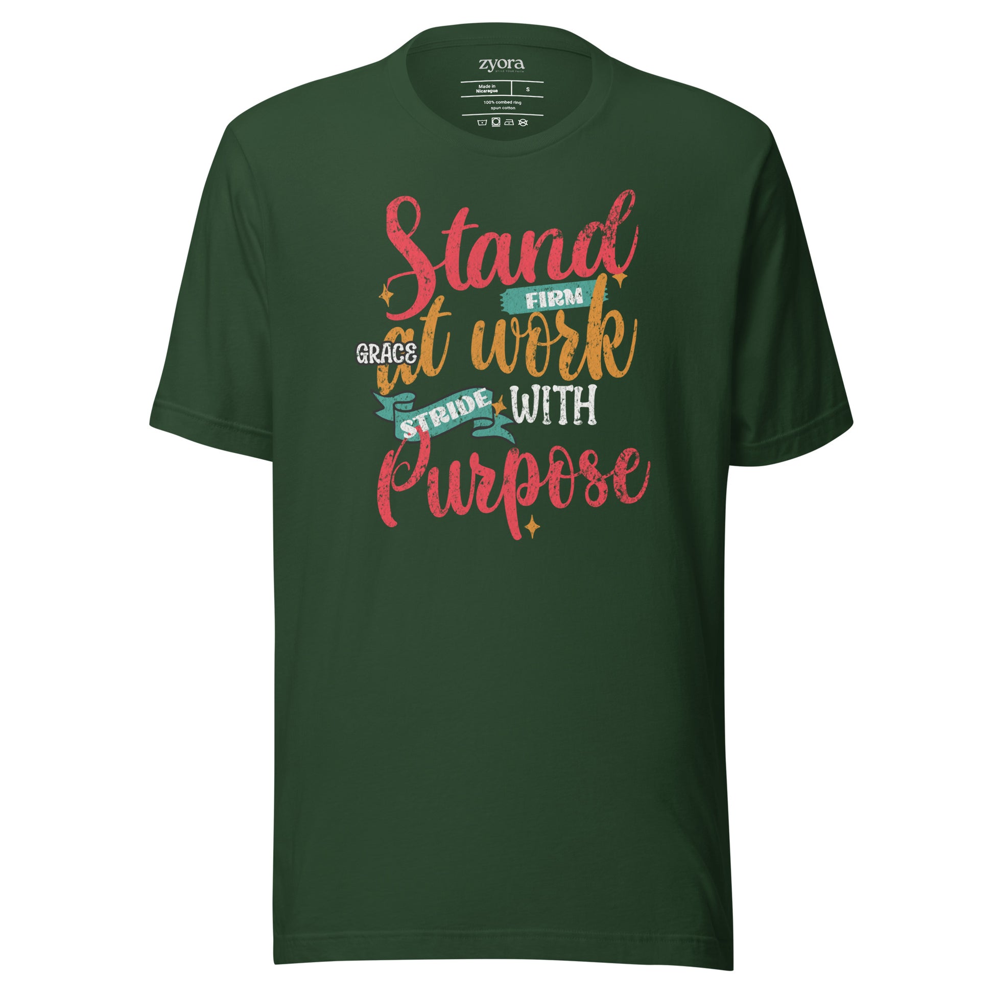 Stand Firm Grace at work Strive with purpose - Premium Unisex Tee