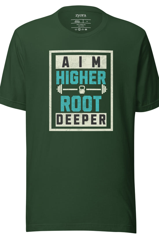 Aim Higher Root Deeper - Unisex Premium Tee