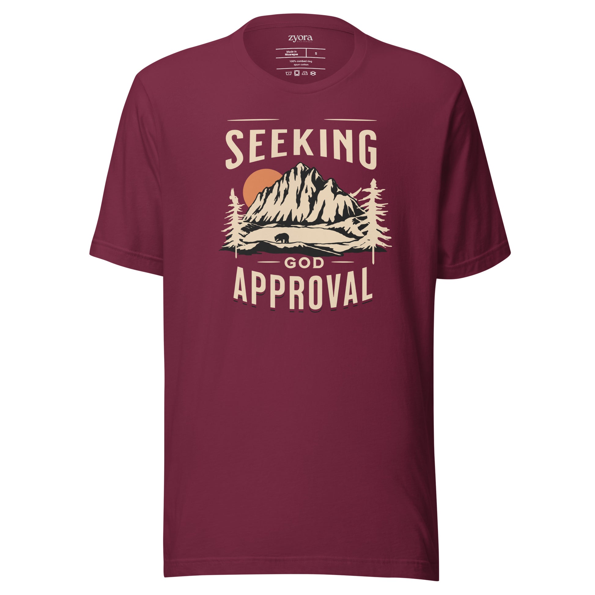 "Seeking GOD Approval Christian graphic tee - faith-based unisex t-shirt, scripture-inspired clothing, perfect Christian gift."