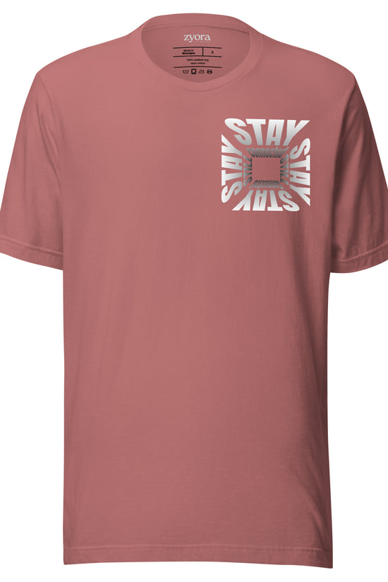 Unisex premium Christian tee with “Stay Connected Stay Still” design – faith-based fashion and gift by Zyora Apparel.