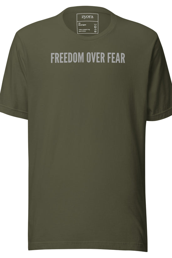 Freedom Over Fear Christian graphic tee – unisex t-shirt faith-based apparel