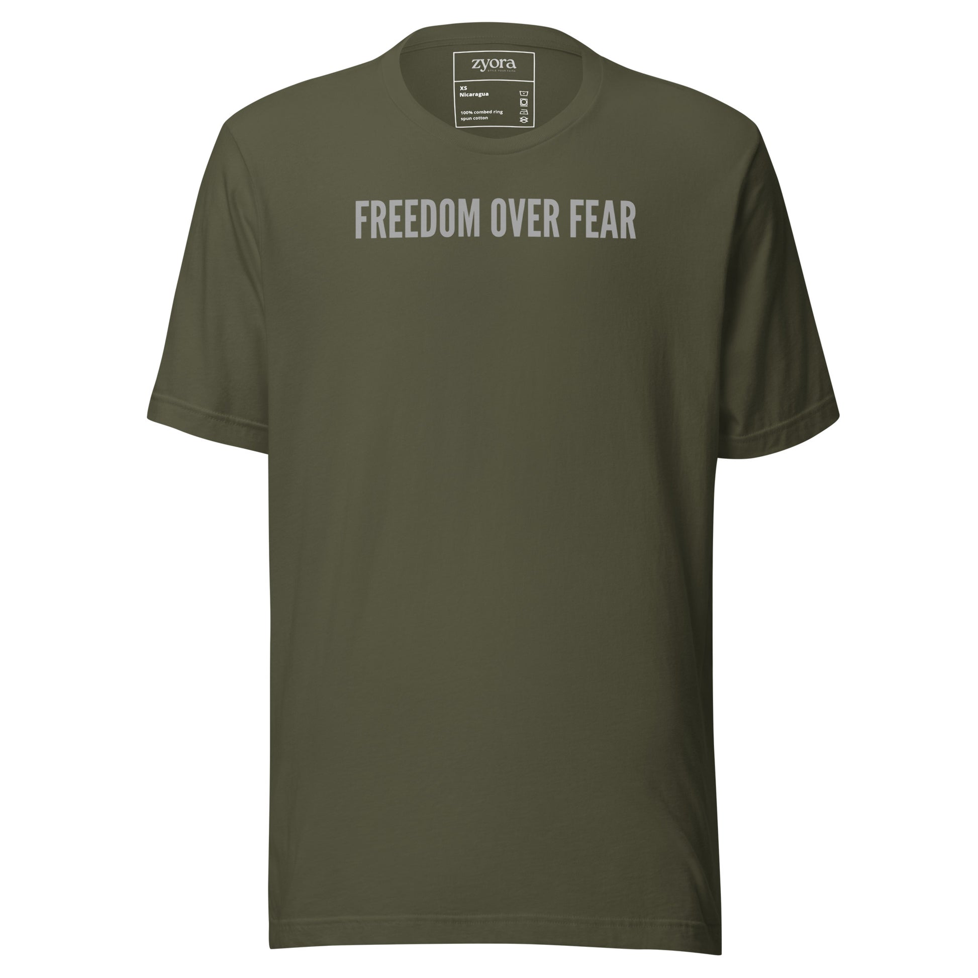 Freedom Over Fear Christian graphic tee – unisex t-shirt faith-based apparel