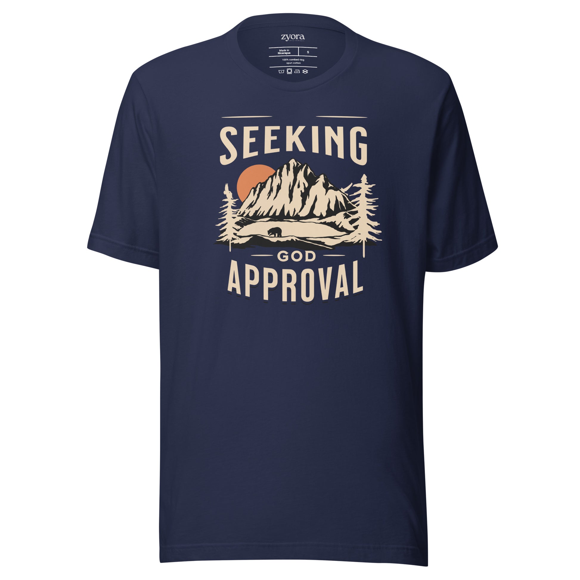 "Seeking GOD Approval Christian graphic tee - faith-based unisex t-shirt, scripture-inspired clothing, perfect Christian gift."