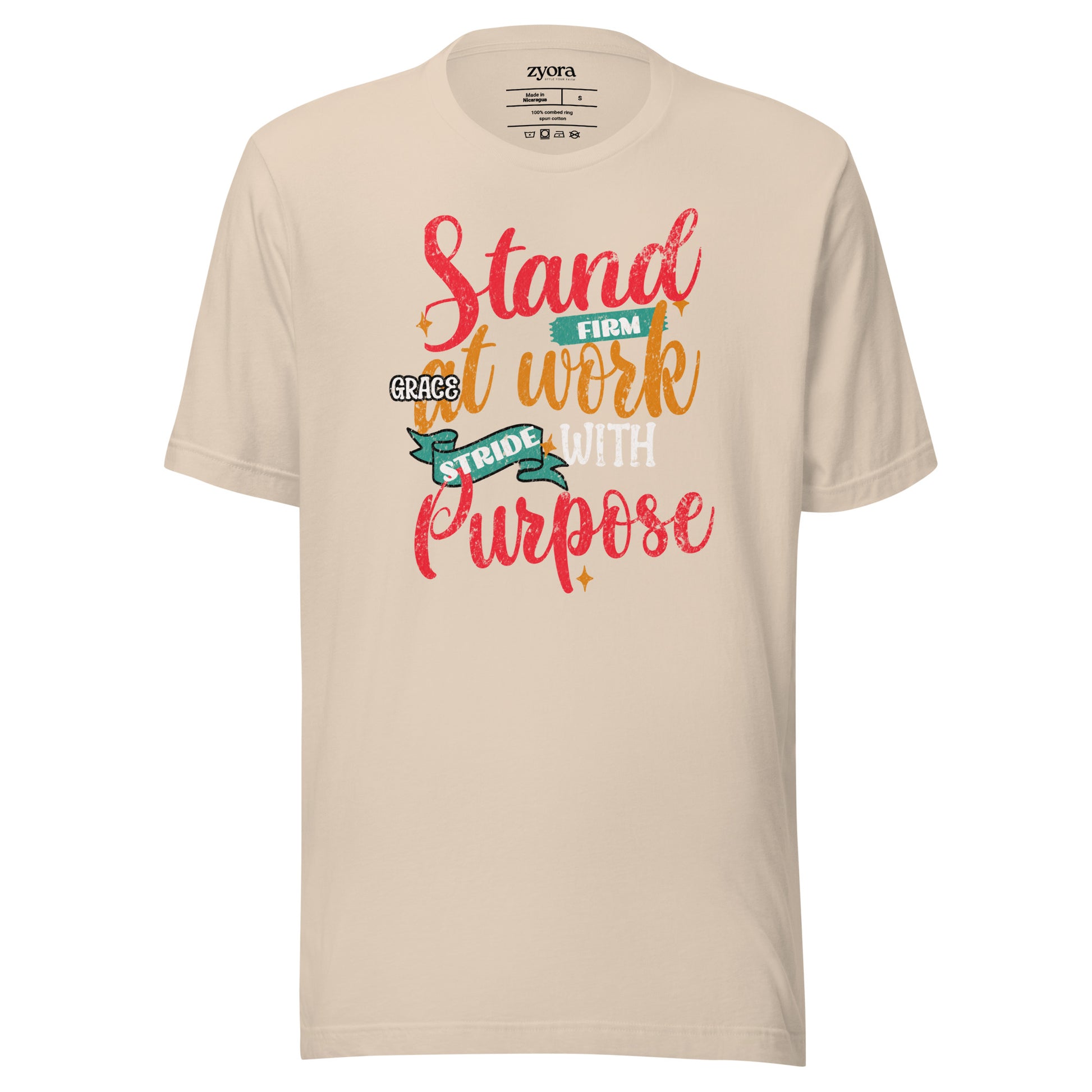 Stand Firm Grace at work Strive with purpose - Premium Unisex Tee