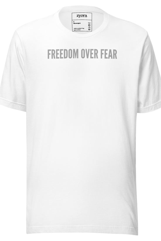 Freedom Over Fear Christian graphic tee – unisex t-shirt faith-based apparel